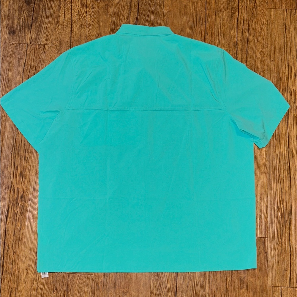 Eddie Bauer Men's Teal Button Down Shirt - Picture 11 of 11